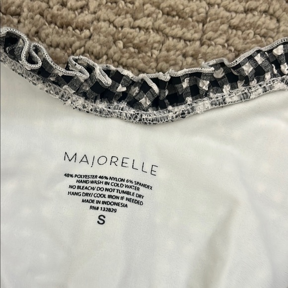 MAJORELLE Black and White Gingham Bikini Set - Picture 2 of 4